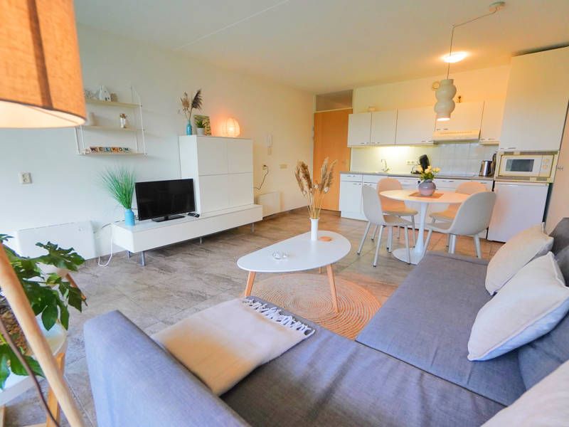 Overzicht woonkamer Vakantie Appartement Callantsoog De Stern